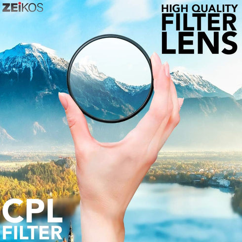Zeikos ZE-FLK52 52mm Multi-Coated 3 Piece Filter Kit (UV-CPL-FLD)...