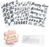 4 PCS Alphabet Letter Fondant Stamps for Biscuit Cake Cookie, Upgraded Food Grade Alphabet Cake Stamp Tool Uppercase Extra Spare Lowercase Numbers...