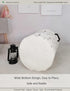 Round Fabric Storage Bin,Decorative Basket,Organizer Basket with Handles,for Clothes Storage,books and sundries(Forest deer), 19.7inch(H) x 15.7in...