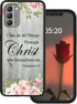 for Nokia G310 5G Phone Case for Nokia G310 5G Case with Bible Verse Philippians 4-13 Stylish Pattern for Women Wen Slim Soft TPU Silicone Rubber ...