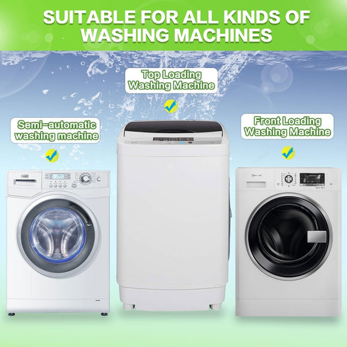 Washing Machine Cleaner Tablets, Deep Clean Front Loader & Top Load Washer, Including HE, 24 Pcs Professional Grade Washer Machine Cleaner Deodori...