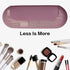 Makeup Brush Holder Magnetic Closure Make Up Brushes Organizer Silicone Makeup Bag Travel Essentials (Grape Purple)...