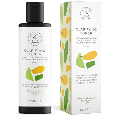 Clarifying Toner for Face - Salicylic Acid Toner - Spot and Oil Control, Cruelty-Free Skincare by The Natural and Organic Family - 7.04 oz...