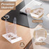 6PCS Clear Plastic Business Card Holder Office Desktop Name Card Display Stand,Desk Accessory Index Card Organizer for Offices,Receptionist,Salons...