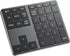 iClever Number Pad, Aluminum Wireless Number Pad for Multi Devices, USB-C Rechargeable, External 34-Keys Bluetooth Keyboard for Data Entry, Compat...