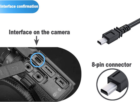 Ancable UC-E6 USB Cable, 3-Feet USB Mini-B Universal Digital Camera Data Transfer Cord Charger Cable Compatible for Nikon CoolPix, L, D, P, Series...
