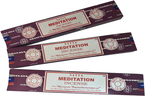 Satya Sai Baba Nag Champa- Bastoncini di incenso da meditazione confezione da 12 (15 grammi)...