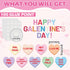83 Pcs Galentines Day Conversation Heart Cutouts Bulletin Board Candy Hearts Cutouts Border Galentines Classroom Decorations for Galentine's Party...