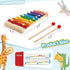 LovesTown Wooden Xylophone for Kids, Toddler Xylophone Musical Toy with 2 Mallets Songbook 8 Diatonic Keys Musical Instruments...