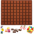 Sakolla Square Chocolate Mold, 80 Cavities Silicone Molds for Chocolate, Caramel, Praline, Ice Cube, Jelly, and Gummy (Coffee?...