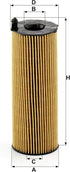 Mann Filter HU 8001 x Metal Free Oil Filter Element...