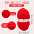 Red Chenille Chunky Yarn for Hand Knitting Fluffy Jumbo Chenille Yarn DIY for Crocheting Blanket Cushion 1 Skein (8.5 oz, 32 yds Each Skein)......