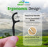 EcoFlosser 300 Picks - Charcoal Dental Floss Picks for Teeth Cleaning - Biodegradable Floss Picks - Dental Floss Picks - Plant Based - Vegan - Sus...