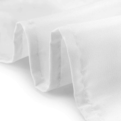 Lann's Linens - 70" Square Premium Tablecloth for Wedding/Banquet/Restaurant - Polyester Fabric Table Cloth - White...