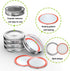 Mason Jar Lids and Rings 48Pcs Regular Mouth Canning Lids for Ball, Kerr Jars- Split-Type with Leak proof & Airtight Seal, Metal - Food Grade Mate...