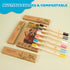 New Kids Bamboo Toothbrushes - 6 Pack, Organic Soft Bristle Toothbrush for Kids, Biodegradable Children's Toothbrushes (Toddler Toothbrush Ages 3-...