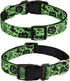 Halloween Dog Collar, Soft Comfy Halloween Themed Dog Collar with Spooky Ghost Skull Bat Cat Witch Tree Hat Pumpkin Pattern Halloween Dog Collar f...