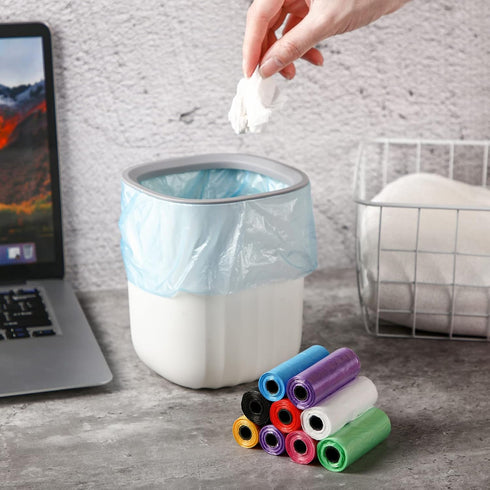 240 Counts Mini Trash Bags 0.5 Gallon Tiny Mini Garbage Bags Small Pet Bags Strong Trash Bags Trash Can Liners for Car Kitchen Office Desktop Mini...