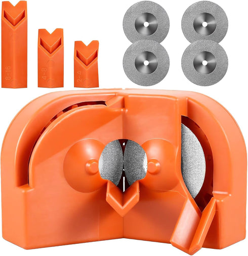Drill Bit Sharpener, All Bits Mill Drill Machine Blade Sharpening Tool with 4 Grinding Wheels, Multipurpose Drill Bit Grinding Sharpener for High-...