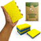 Biodegradable Cellulose Compressed Sponges - Pack of 12 Kitchen Sponges for Cleaning - Heavy Duty and Natural Multipurpose Household Cleaning Spon...