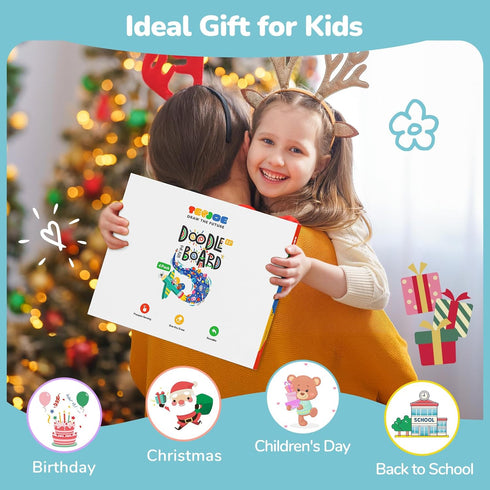 TECJOE 4 Pack LCD Writing Tablet, 8.5 Inch Colorful Doodle Board Drawing Tablet for Kids, Kids Travel Games Activity Learning Toys Christmas Birth...