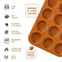 Copper Professional Healthy 12 Cup Cake and Muffins Baking Pan Sheet, Oven and Dishwasher Safe L...
