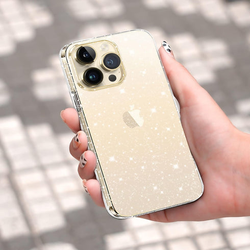 Compatible with iPhone 13 Pro Max Case, Clear Glitter Sparkle Bling Slim Bumper Cover Soft Shockproof Phone Cases for iPhone 13 Pro Max (6.7 inch)...