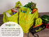 Sturdy Reusable Grocery Bags Foldable and Washable - Made From RipStop Nylon Hold 50lbs - Designed in USA Reusable Shopping Bags Inside a Compact ...
