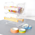 N&P SQian 2 Pack Transparent Visible Desktop Multi Washi Tape Dispenser, Desktop Acrylic Roll Tape Storage Box Holder Organizer Cutter for Office ...