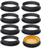 Mini Tart Ring Mold for Baking, Airlxf 8PCS Round Shape Black Cake Mold Mousse Circle Tart Ring Round Cake Molds...