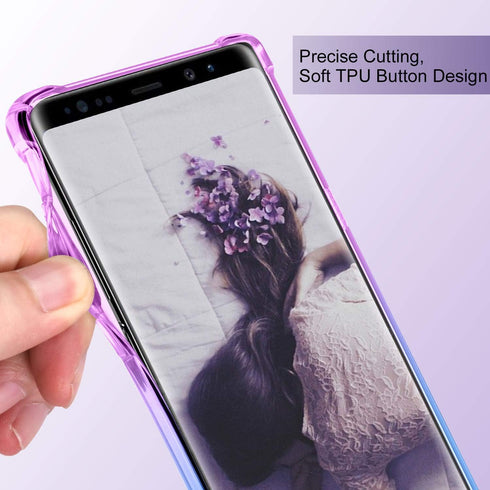 Samsung Galaxy Note 9 Case,Clear Note 9 Case Shockproof TPU Bumper Cases Non Slip Scratch Resistant PC Hard Back Protective Case Cover for Galaxy ...