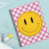 Retro Happy Face Spiral Notebook / 8.5" x 11" Journal / 120 Wide Ruled Pages/Durable Gloss Laminated Softcover/Black Wire-o Spiral Binding/Made in...