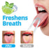 Tongue Scraper for Adults, Metal Tongue Scrapers with Green Silicon Handle for Oral Care, Professional Tongue Cleaner for Tongue Care, Reduce Bad ...