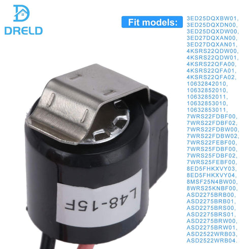 W10225581 Refrigerator Bimetal Defrost Thermostat, Compatible with Whirlpool, Kenmore, Replaces WPW10225581 PS11750673 AP6017375 2188824 2321799 W10260437