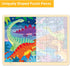 24 Piece Puzzles for Kids Ages 3-5, Unique Pieces Dinosaur Puzzle for Kids Ages 2-4, Wooden Jigsaw Puzzle for 2 3 4 5 Year Old Toddlers with Puzzl...