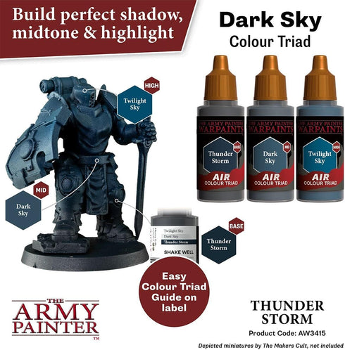 The Army Painter Warpaint Air Thunder Storm - Acrylic Non-Toxic Heavily Pigmented Water Based Paint for Tabletop Roleplaying, Boardgames, and Warg...