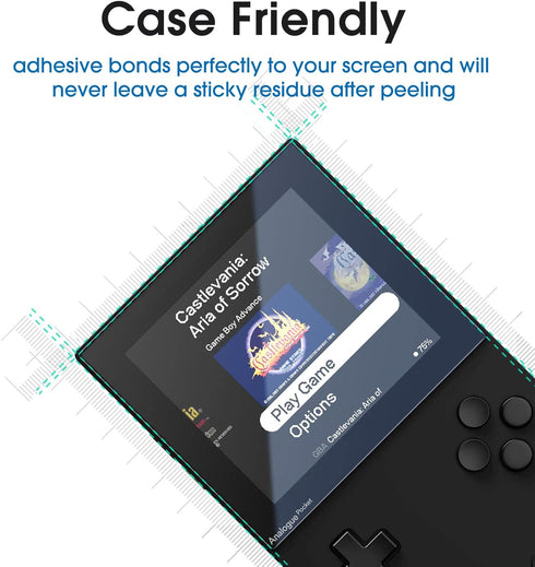amFilm Screen Protector Compatible with analogue pocket, Anti-Scratch,Easy Installation, Tempered Glass, 2 Pack......