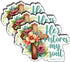 (3Pcs) Jesus He Restores My Soul Sticker Christian God Cristianos Cross Bible Decorate Waterproof Vinyl Water Bottle Tumbler Books Phone Laptops S...