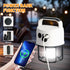 Camping Lantern with Flashlight Rechargeable, Power Bank, IPX4 Waterproof, USB-C Cable LED Camping Tent Light for Spotlight, Camping, Hiking, Hurr...