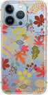 Blingy's for iPhone 13 Pro Case (6.1 inch), Women Girls Colorful Autumn Leaves Pattern Fun Fall Style Transparent Soft TPU Protective Clear Case C...