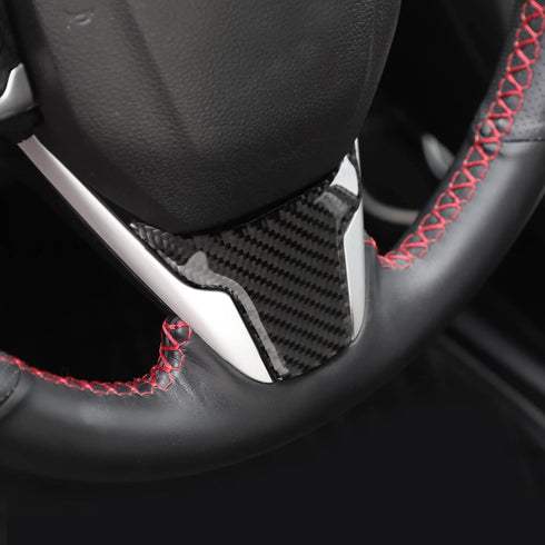 TOMAL Steering Wheel Cover Trims Compatible with Honda Civic Steering Wheel Cover Panel Frame Inner Wheel Button Sticker 2016 2017 2018 2019 2020 ...