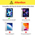 DTTO Case for New iPad Air 11 inch M2 / iPad Air 5th&4th Generation 10.9 Inch, Hard Back Sparkled and Sheen Front Cover for iPad Air Case 2024/202...