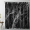 LB Black Marble Shower Curtain Abstract Natural Black Grey Marble Bathroom Curtain 72x72 inch Waterproof Polyester Fabric Bath Curtain Hooks Inclu...