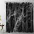 LB Black Marble Shower Curtain Abstract Natural Black Grey Marble Bathroom Curtain 72x72 inch Waterproof Polyester Fabric Bath Curtain Hooks Inclu...