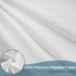 AooHome Fabric Shower Curtain, 36 Width x 72 Height Inch Stall Size Bathroom Curtain for Hotel, Waterproof, White...