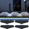 Solar Fence Lights 4 Pack, Solar Step Lights Outdoor Waterproof IP65, Solar Deck Lights for Outdoor Stairs, Wall, Fence, Yard, Patio, Deck...