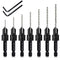 7 Pack Countersink Drill Bits Set, Wood Drill Countersink Counterbore 3in1, Three 82-Degree Chamfer Cutters, M2 Counterbore Cutting Depth Adjustab...