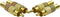 RCA Stereo Male Connector Plug,Spring Coaxial Audio Solderless Red and Black Circle Metal Gold-Plated Connector Adapter(4-Pack)...