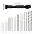 uxcell 26pcs Pin Vise Hand Drill Bit Set, 0.5mm-3.0mm Micro Mini Twist Drill Bits Set 25pcs, Precision Pin Vise Rotary Tools Black, for Metal Wood...