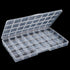 32 Grids Large Plastic Organizer Box with Dividers, Bead Storage Compartment Organizer Box for Jewelry Nail Accessories/Screw/Small Parts, Clear C...